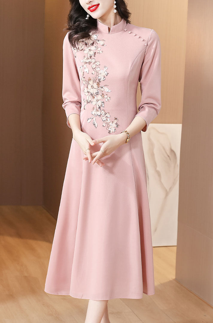 Elegant Cheongsam Banquet Dress