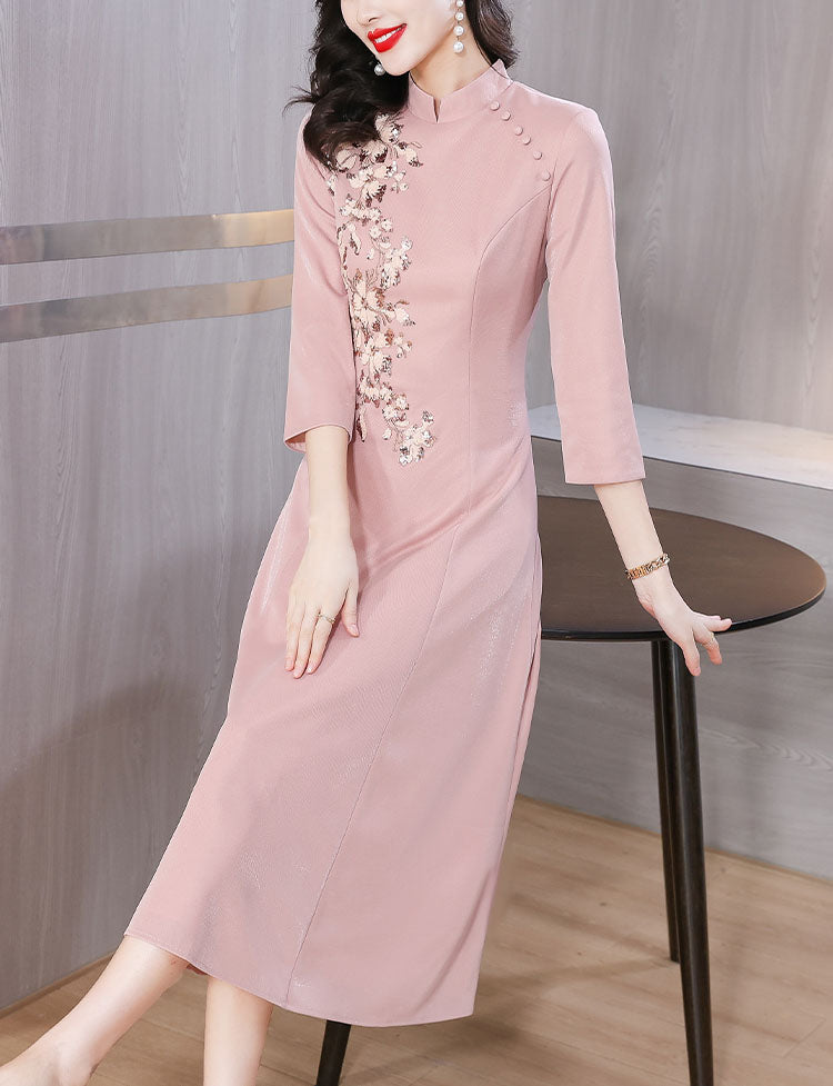 Elegant Cheongsam Banquet Dress