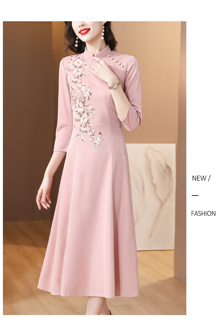 Elegant Cheongsam Banquet Dress