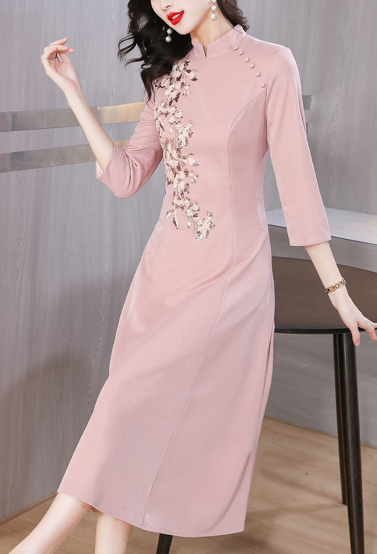 Elegant Cheongsam Banquet Dress