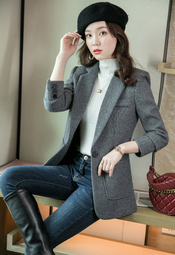 Autumn And Winter Collection-Suit Jacket For Women