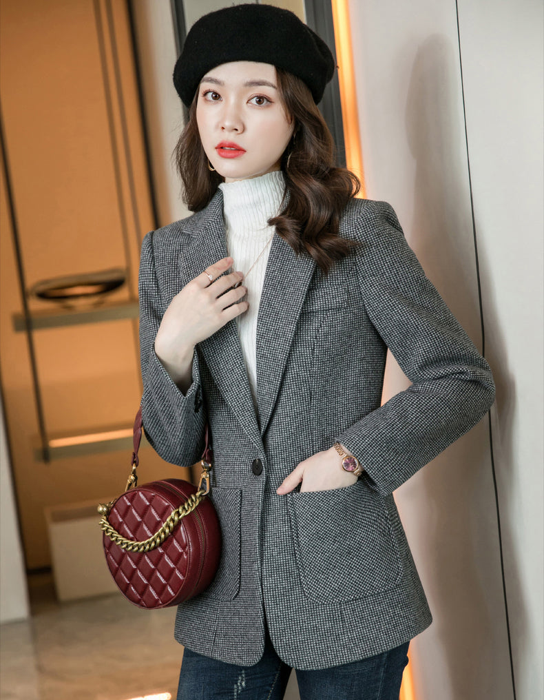 Autumn And Winter Collection-Suit Jacket For Women