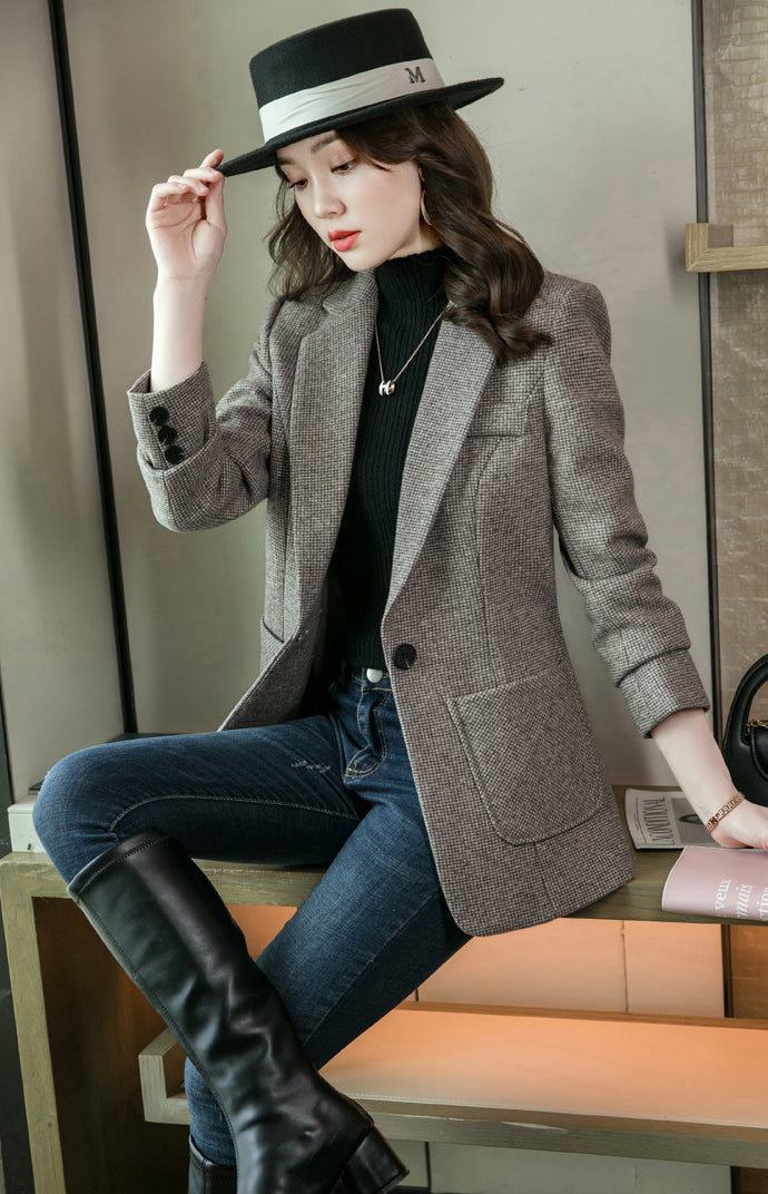 Autumn And Winter Collection-Suit Jacket For Women