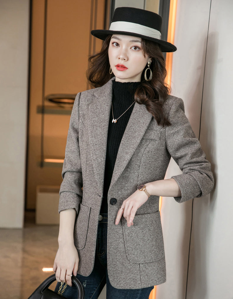 Autumn And Winter Collection-Suit Jacket For Women