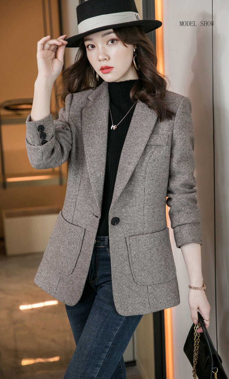 Autumn And Winter Collection-Suit Jacket For Women