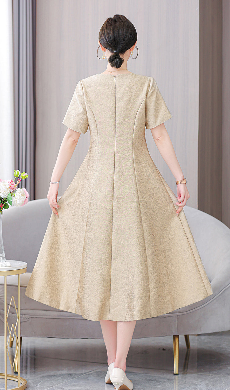 Champagne Color Temperament Evening Dress