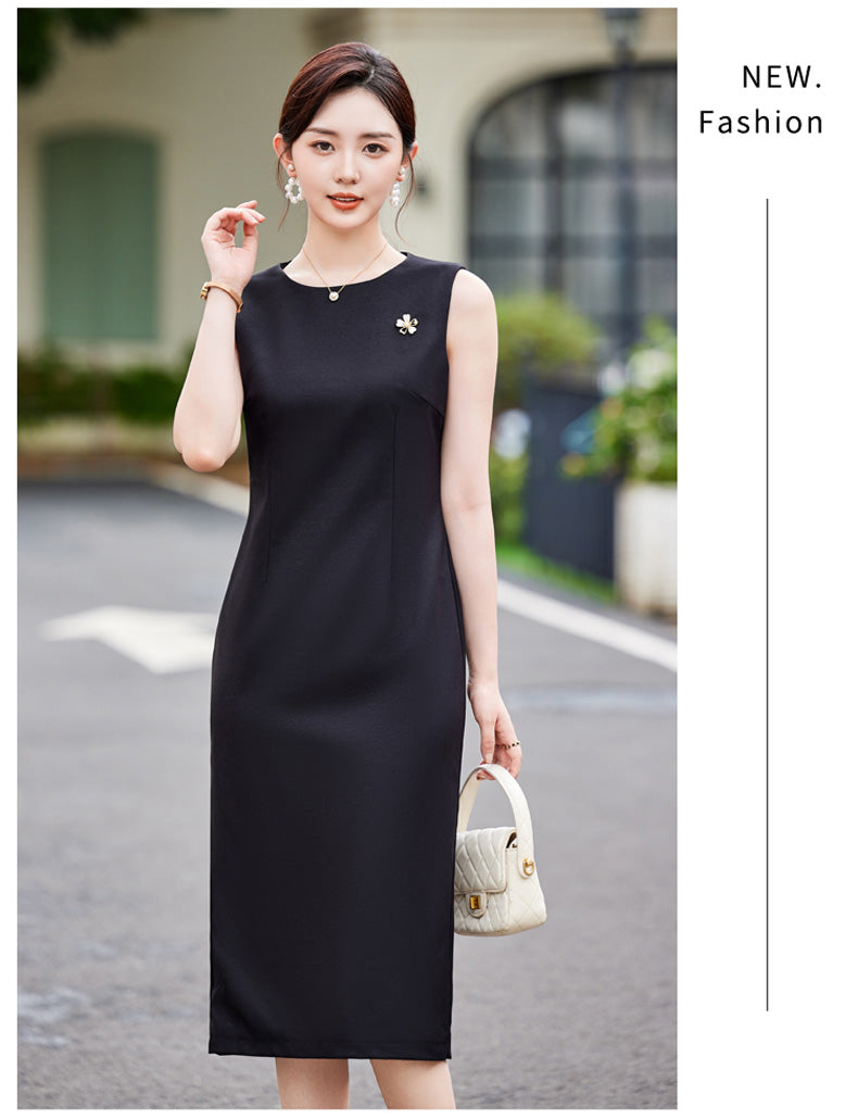 Sleeveless Mid-length Office Wear Dress