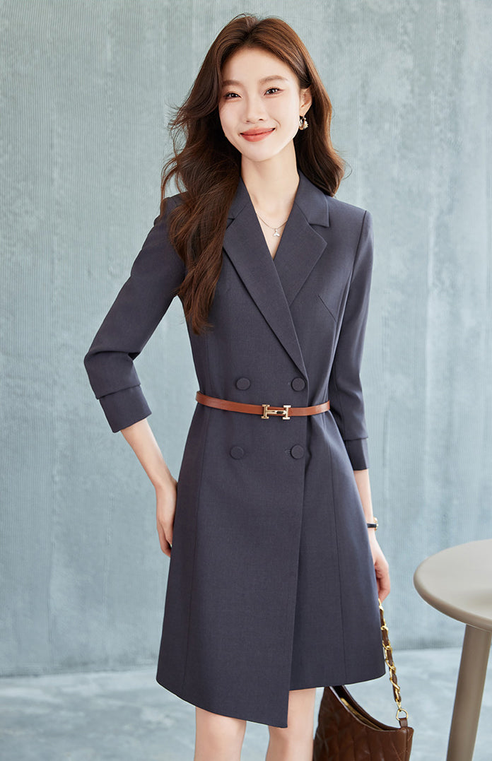 Suit Collar Office Wear Dress