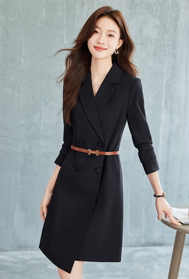 Suit Collar Office Wear Dress