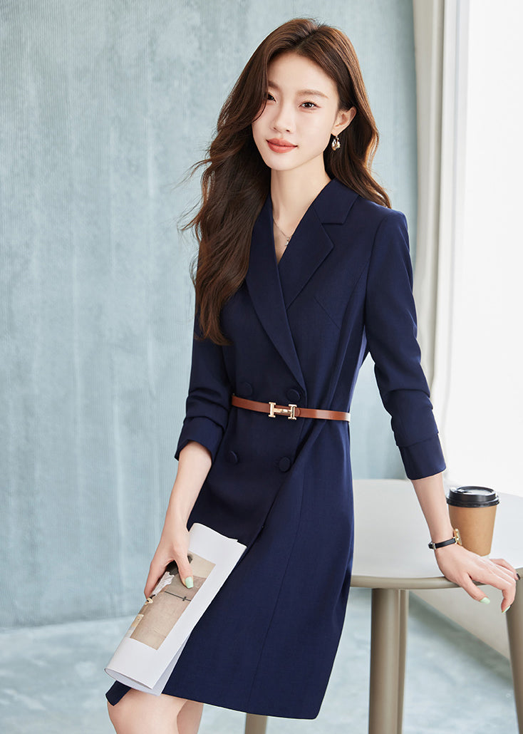 Suit Collar Office Wear Dress