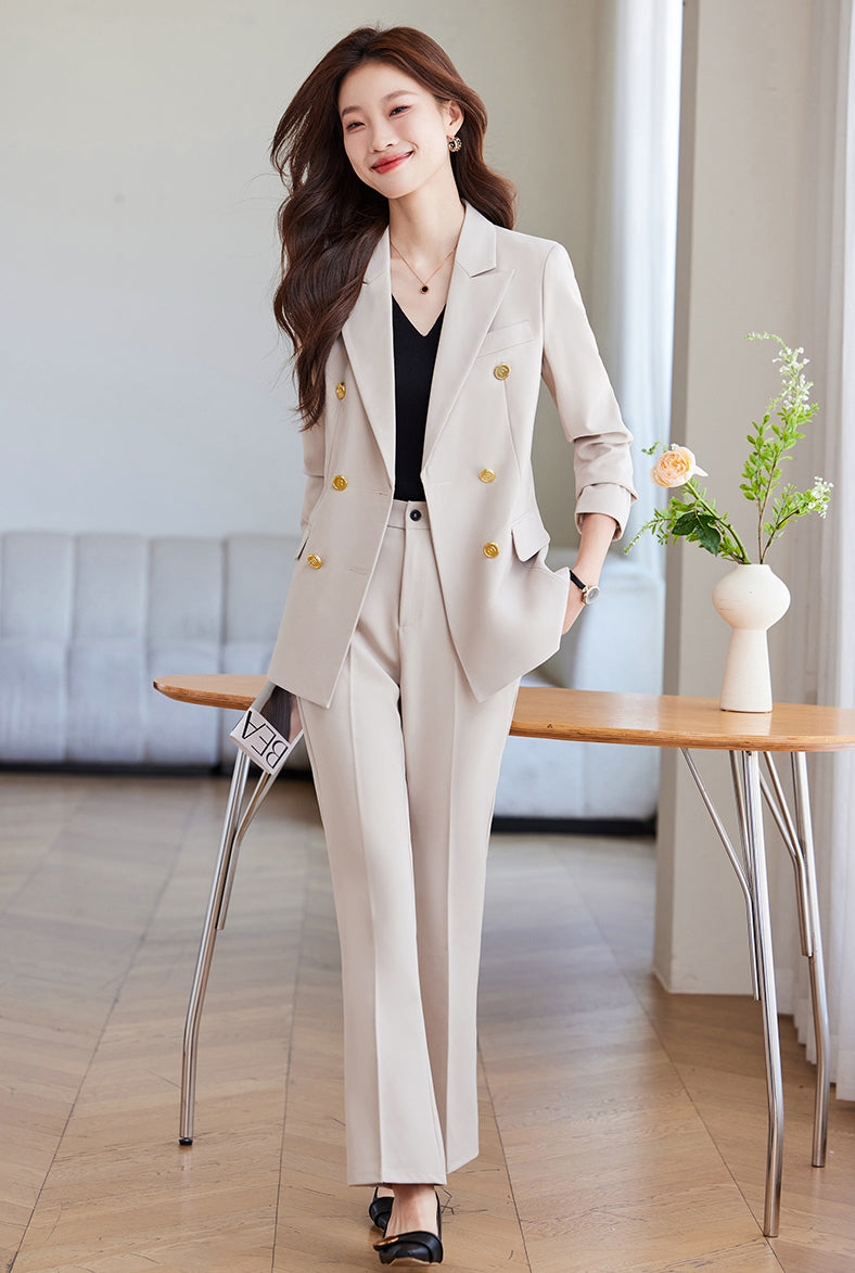 Autumn Collection Suit Jacket + Trousers Two Pieces Set