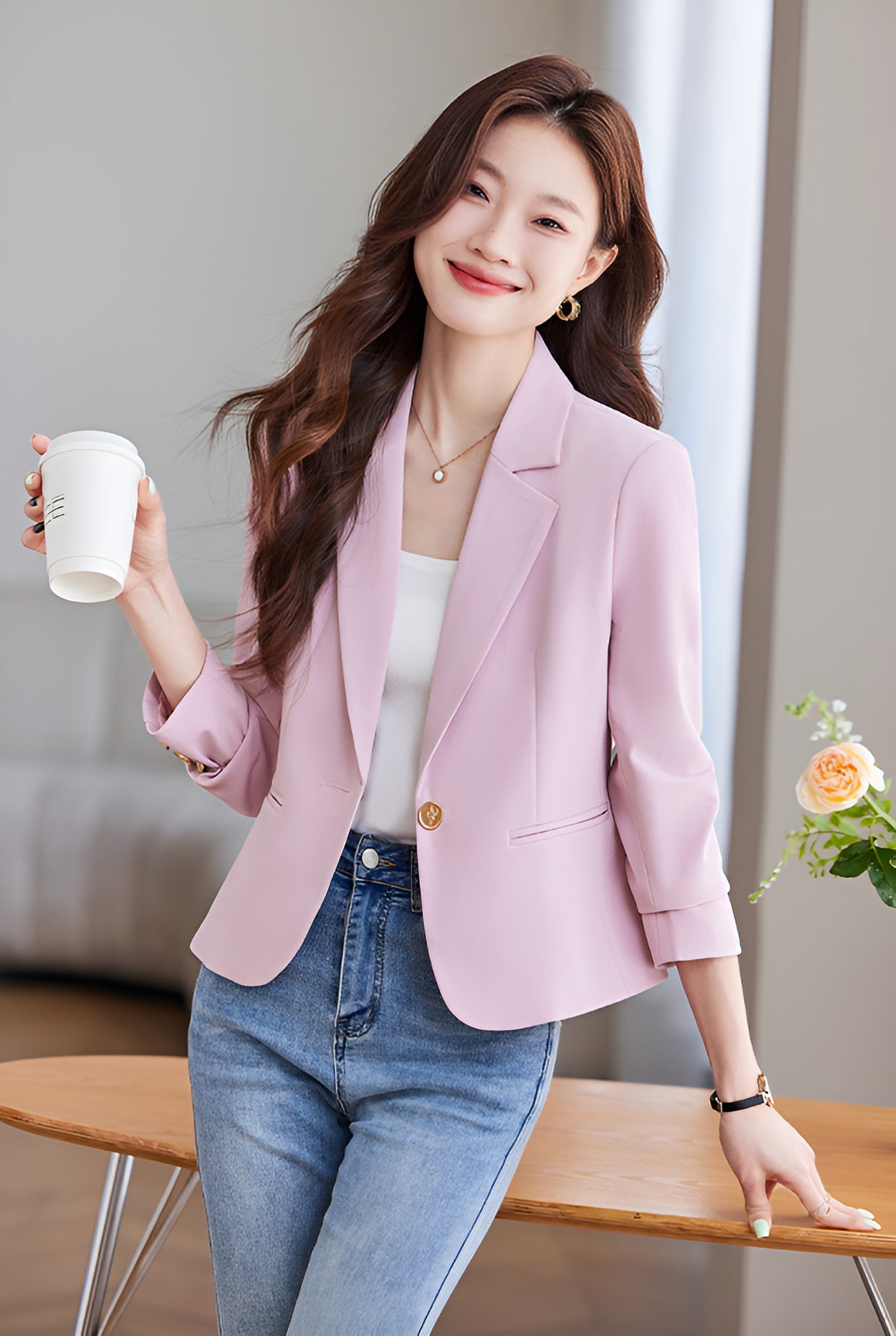 High-end Fashion Short Suit Jacket For Women