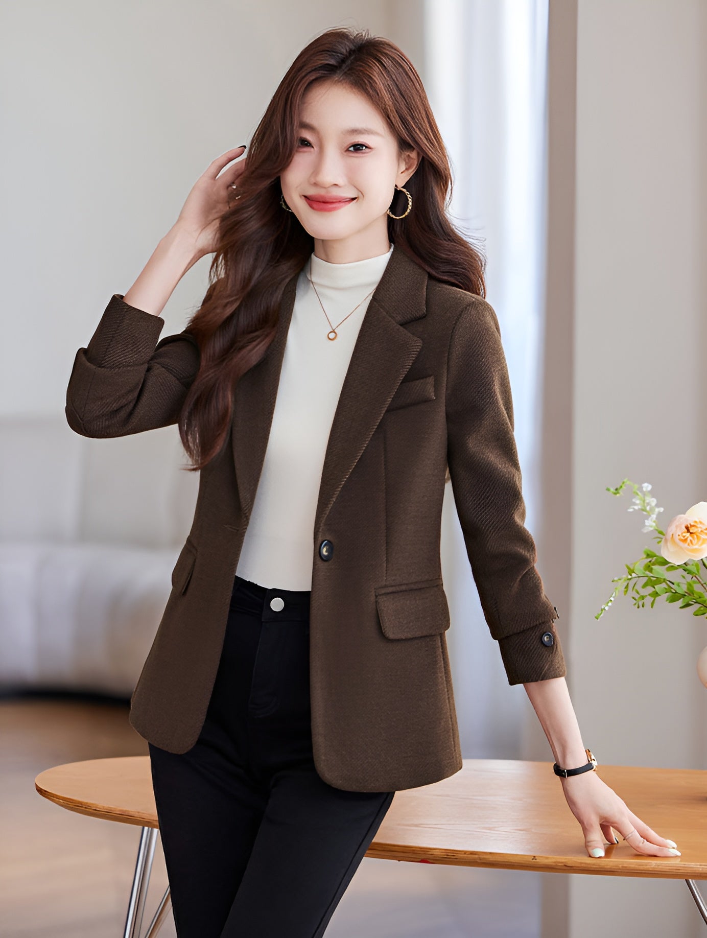 Niche Korean Style Short Suit Jacket For Women