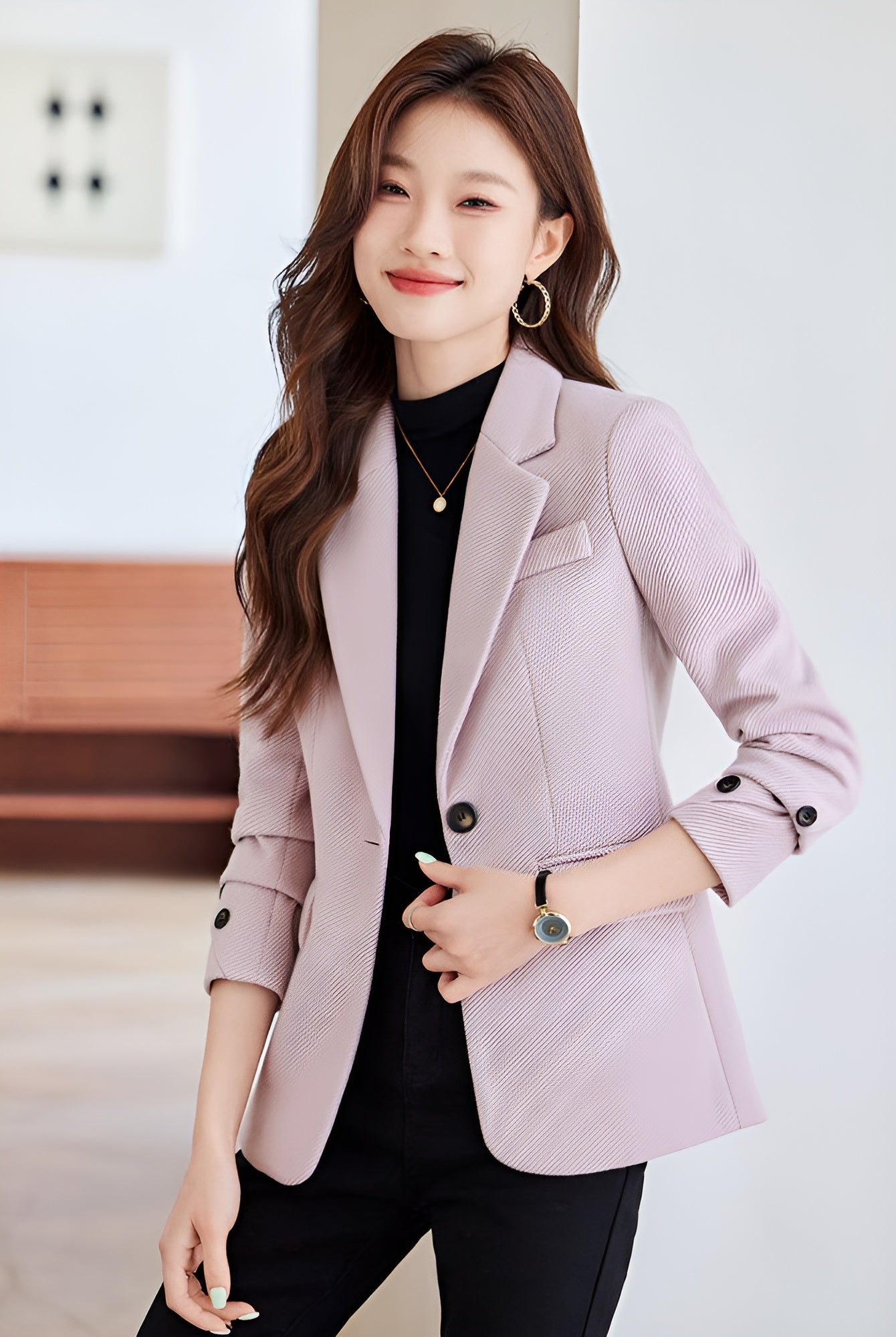 Niche Korean Style Short Suit Jacket For Women