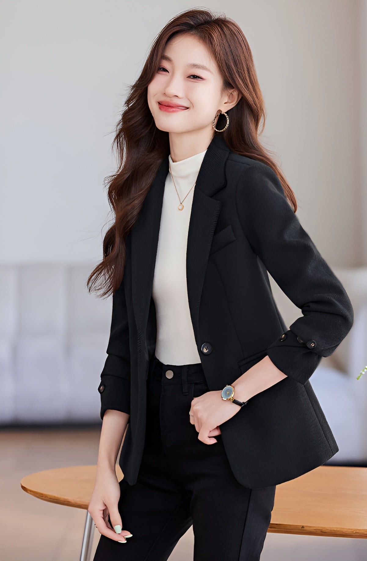 Niche Korean Style Short Suit Jacket For Women