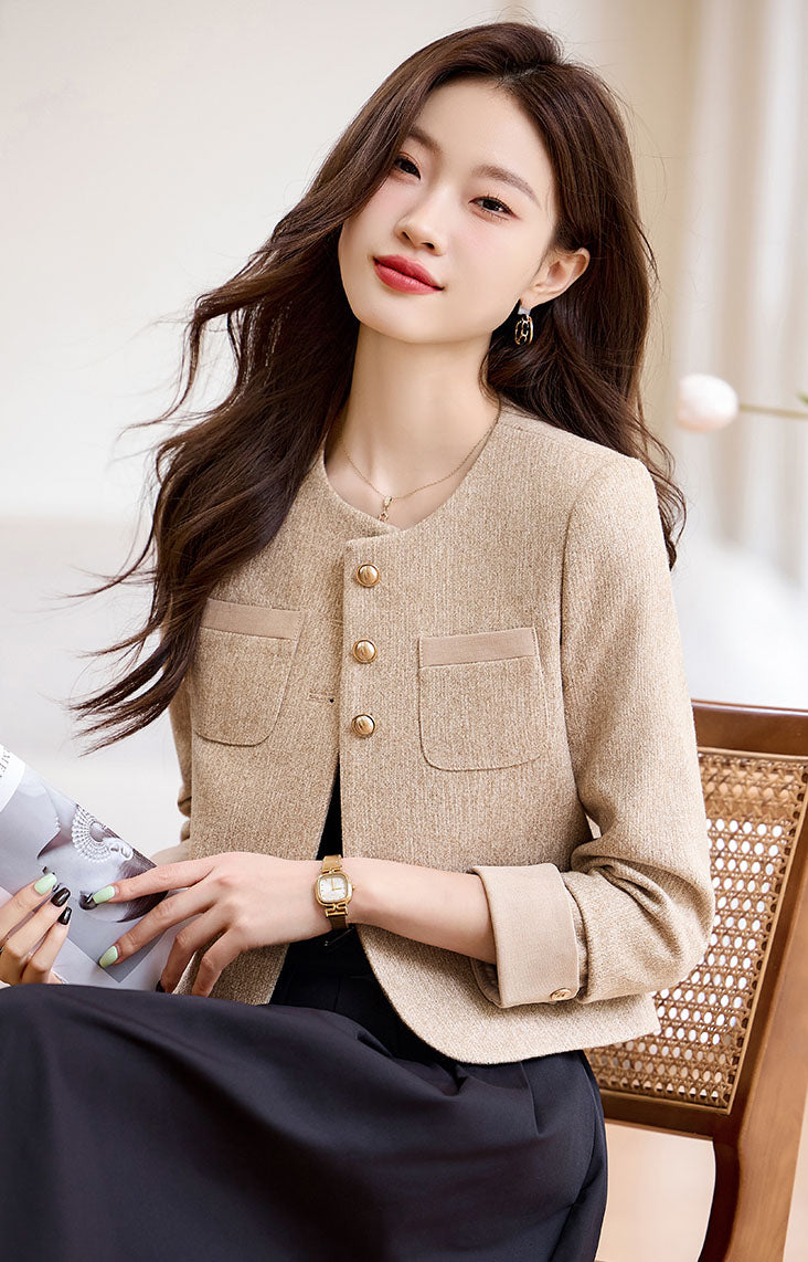 Autumn Goddess Style Short Women's Jacket