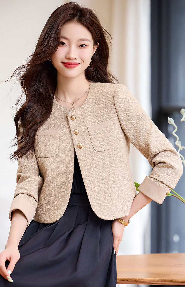 Autumn Goddess Style Short Women's Jacket