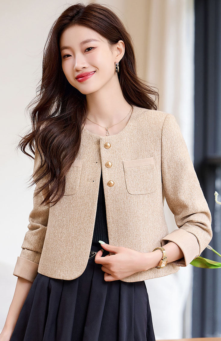 Autumn Goddess Style Short Women's Jacket