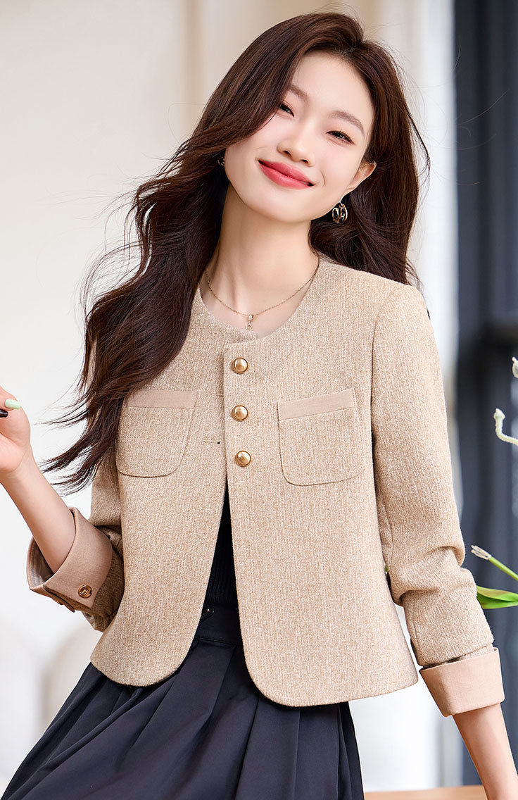 Autumn Goddess Style Short Women's Jacket