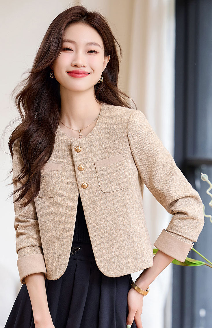 Autumn Goddess Style Short Women's Jacket