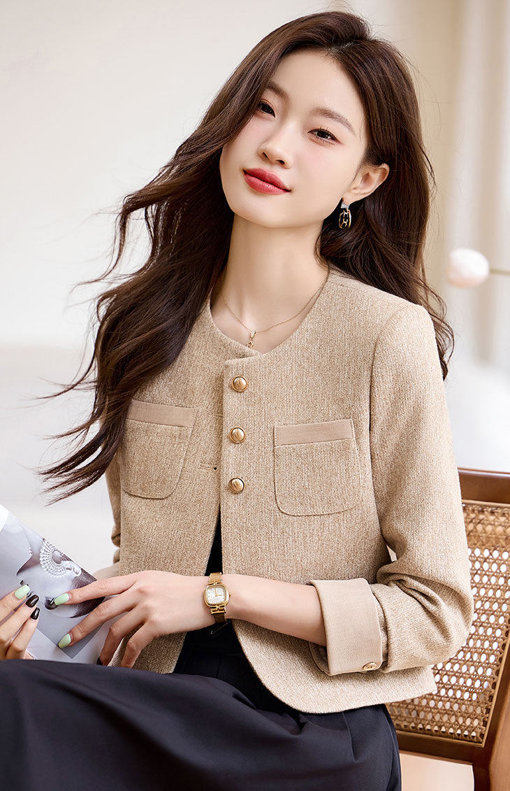 Autumn Goddess Style Short Women's Jacket