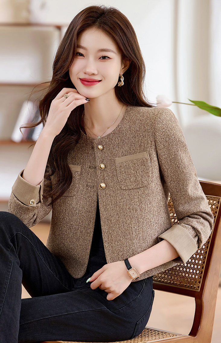 Autumn Goddess Style Short Women's Jacket