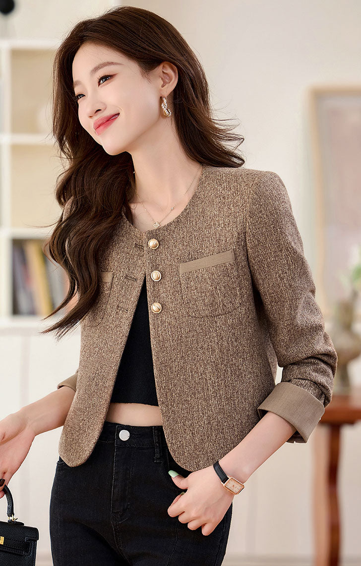 Autumn Goddess Style Short Women's Jacket