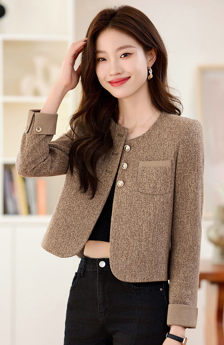 Autumn Goddess Style Short Women's Jacket