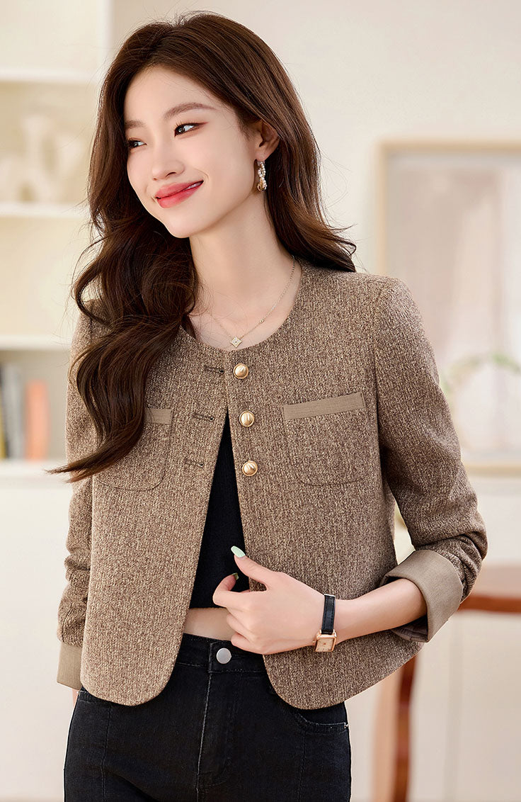 Autumn Goddess Style Short Women's Jacket