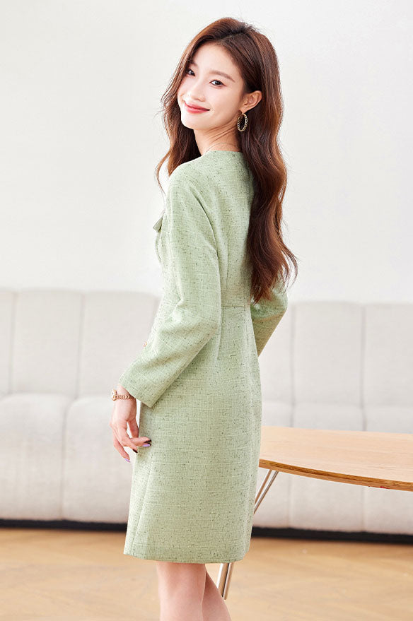 Long-sleeve Elegant Dress