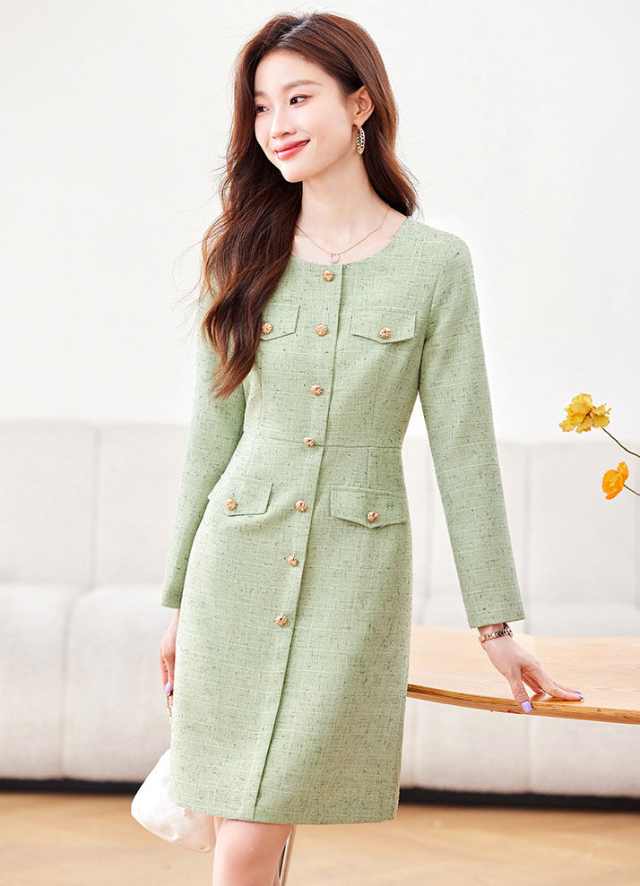 Long-sleeve Elegant Dress