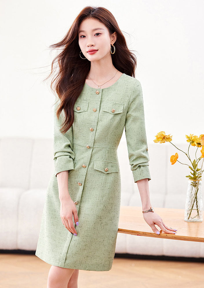 Long-sleeve Elegant Dress