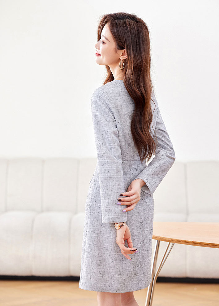 Long-sleeve Elegant Dress