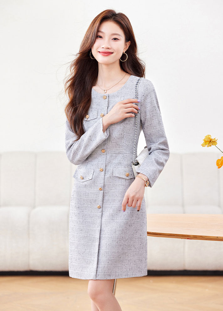 Long-sleeve Elegant Dress