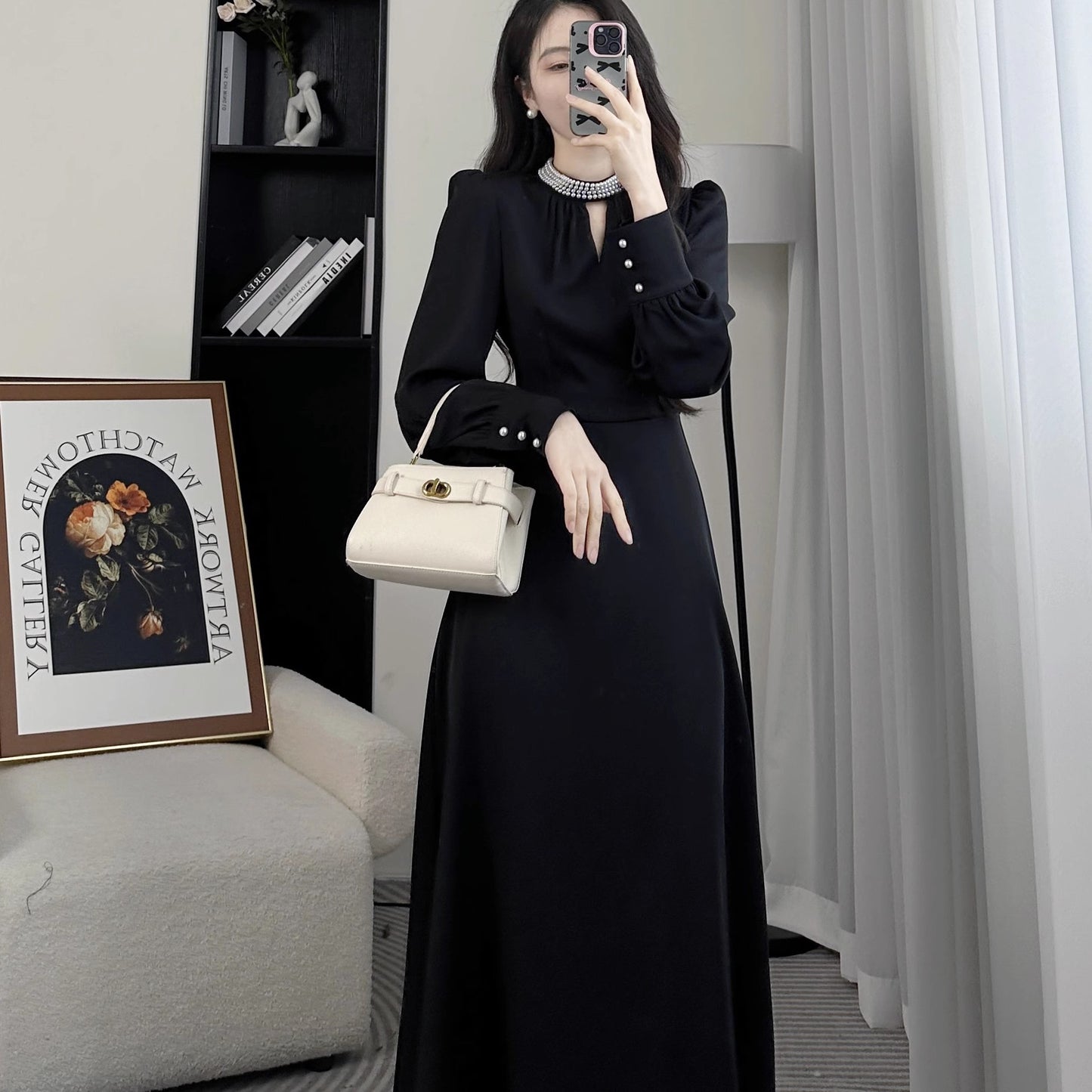 Black Exquisite Hepburn Dress