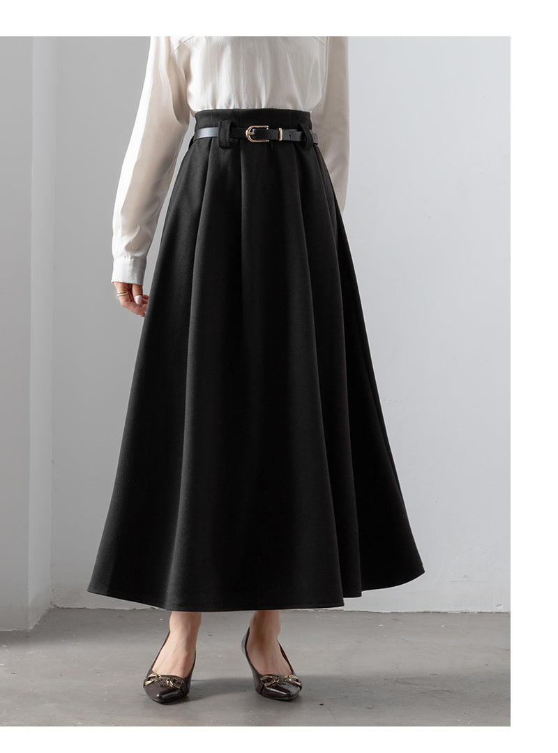 High Waist Pleated Women's Skirt