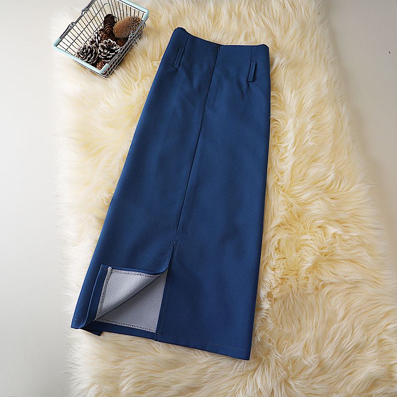 High Waist Straight A-line Skirt