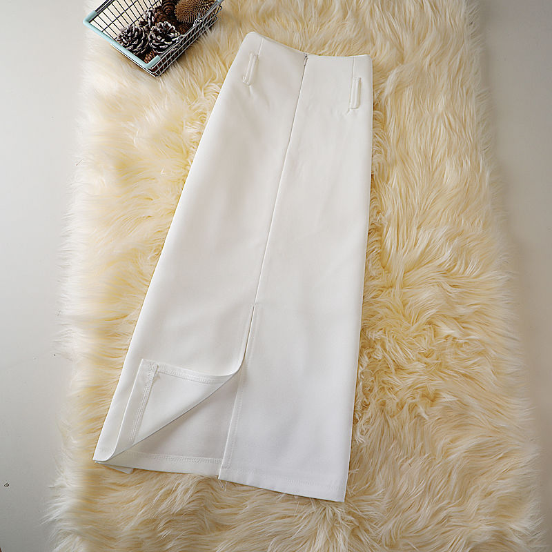 High Waist Straight A-line Skirt