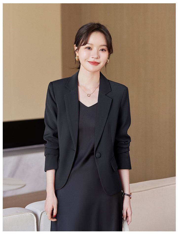 Niche One Button Casual Versatile Temperament Suit Jacket For Women