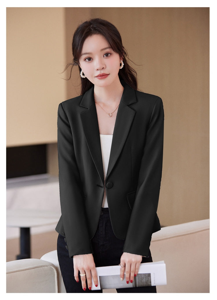 Niche One Button Casual Versatile Temperament Suit Jacket For Women