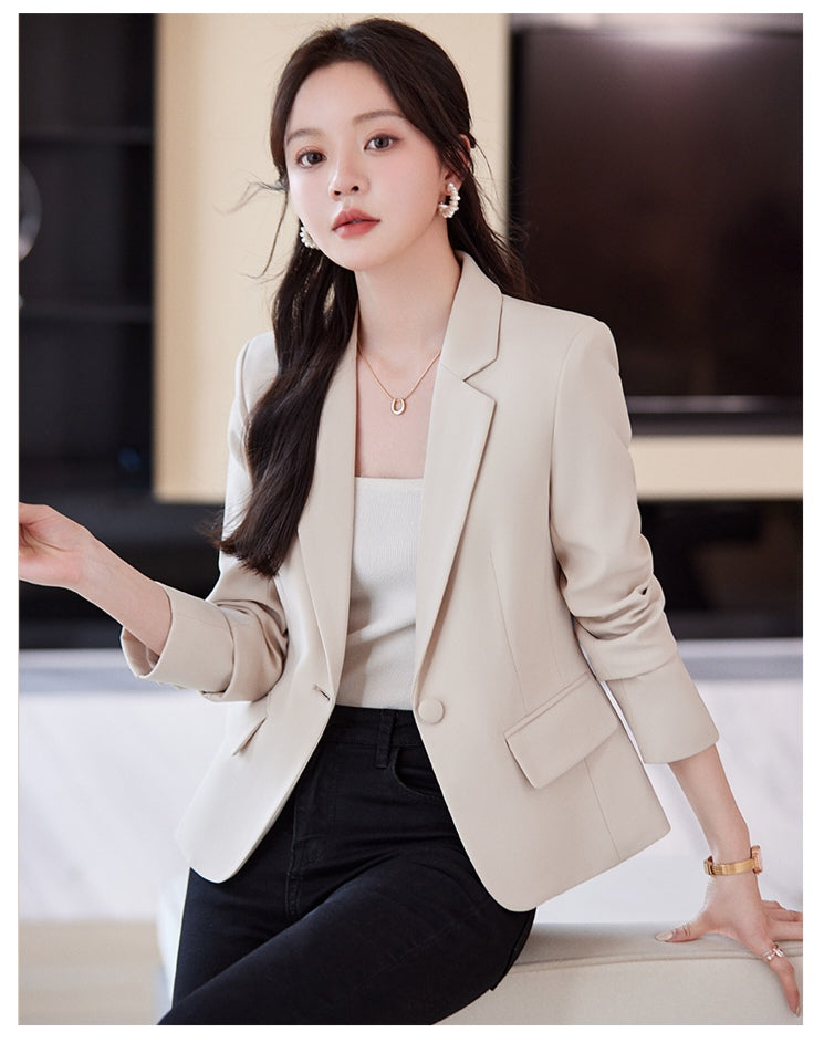 Niche One Button Casual Versatile Temperament Suit Jacket For Women