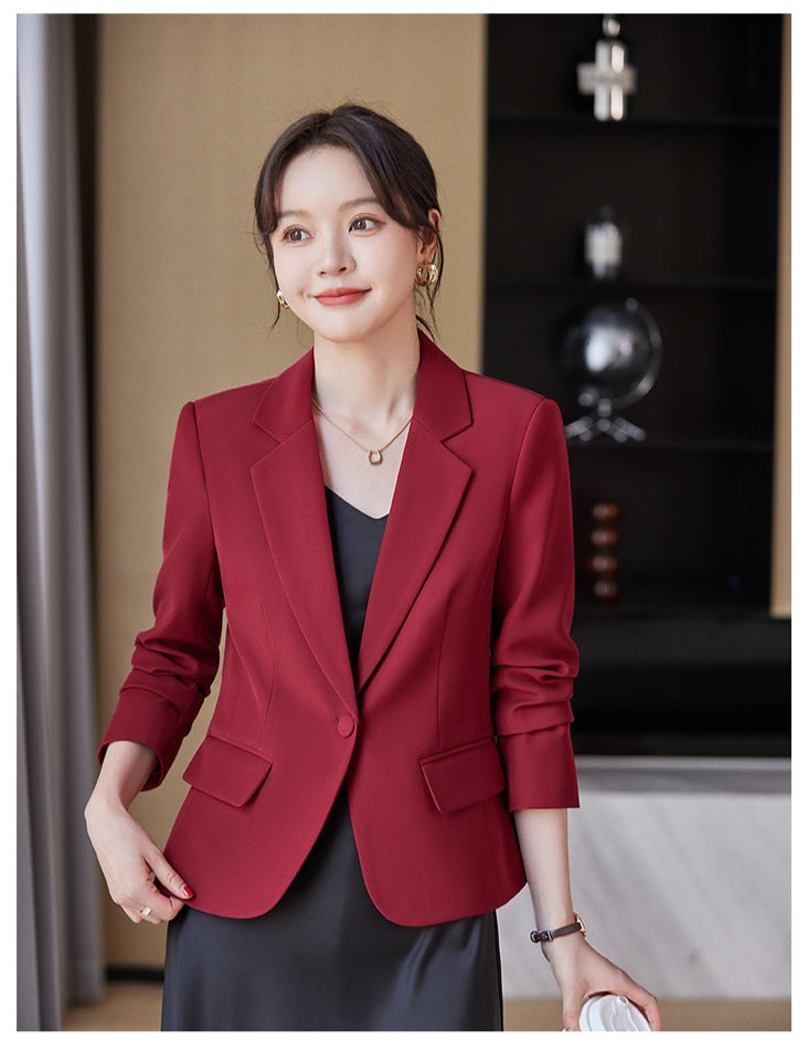 Niche One Button Casual Versatile Temperament Suit Jacket For Women