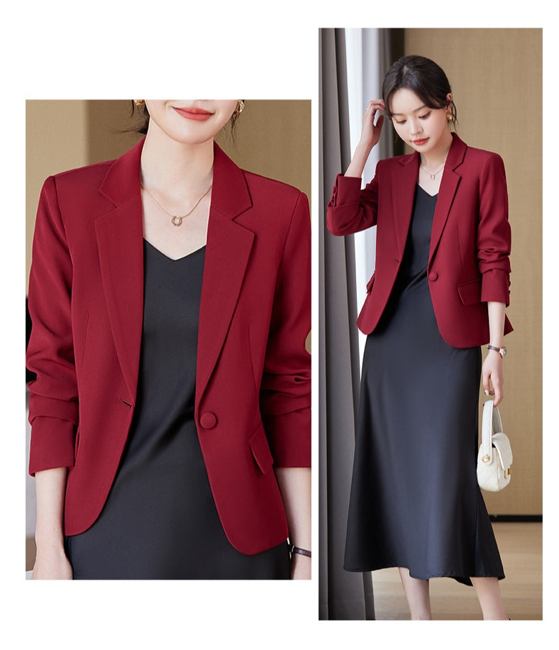 Niche One Button Casual Versatile Temperament Suit Jacket For Women