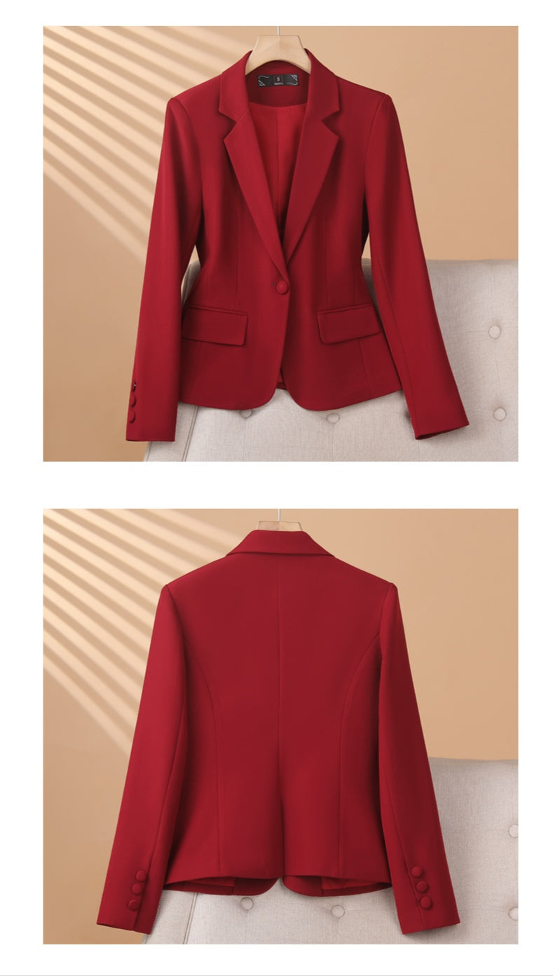 Niche One Button Casual Versatile Temperament Suit Jacket For Women