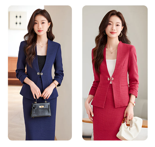 Autumn Collection Casual Jacket + Skirt Two Pieces Set