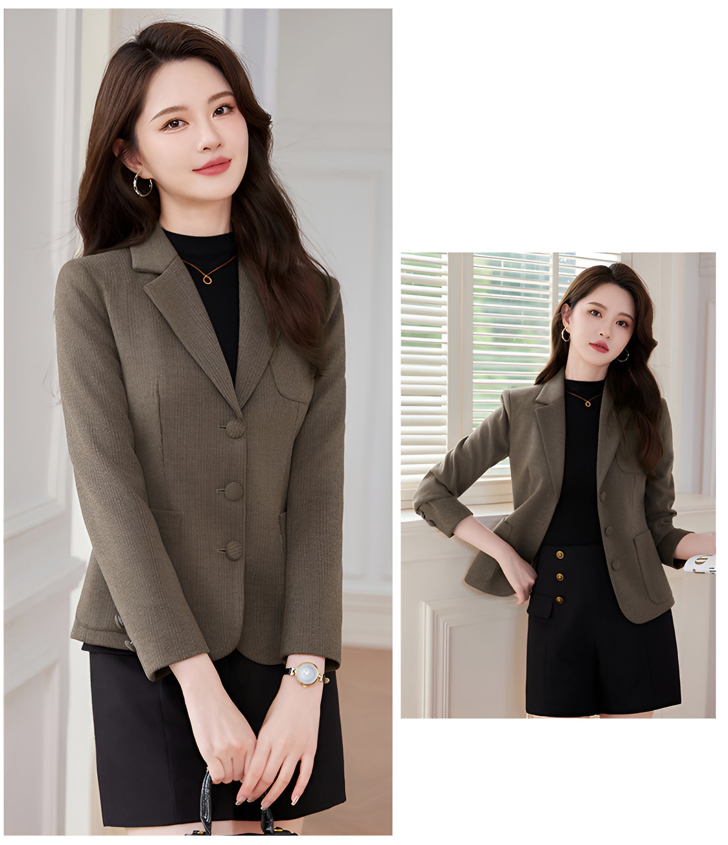 Autumn Goddess Style Short Suit Jacket For Women