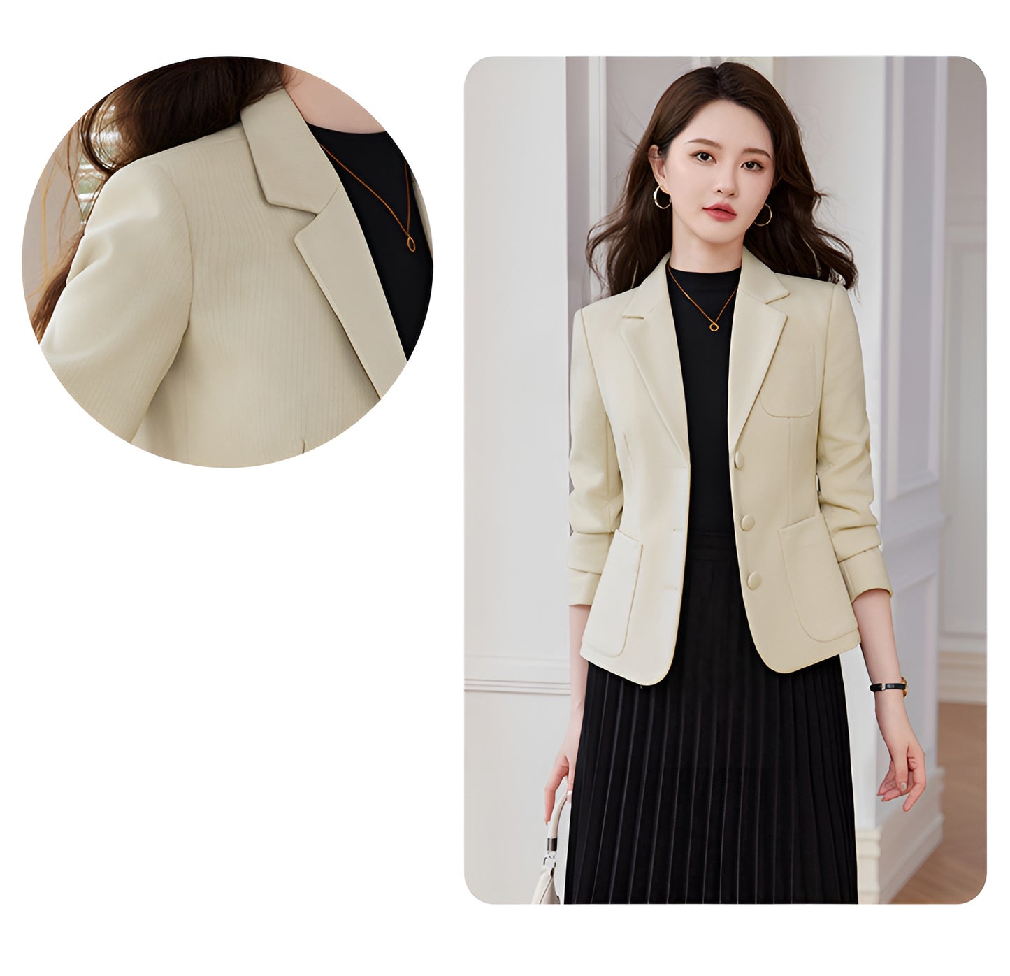 Autumn Goddess Style Short Suit Jacket For Women