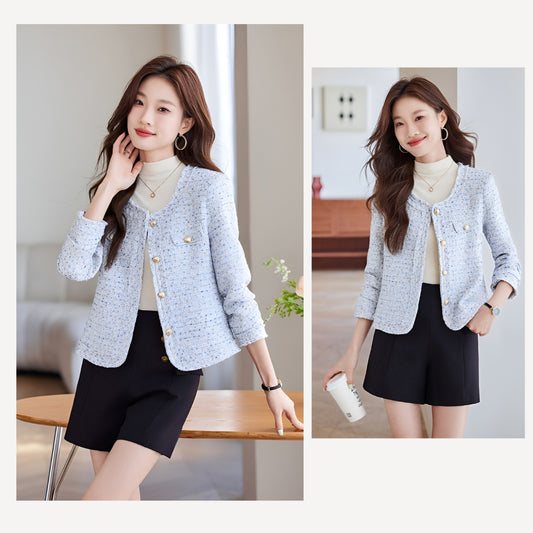 Autumn Goddess Style Tweed Women's Jacket