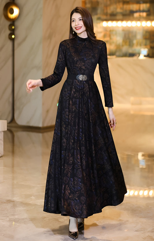 Black Elegant High-end Long Dress