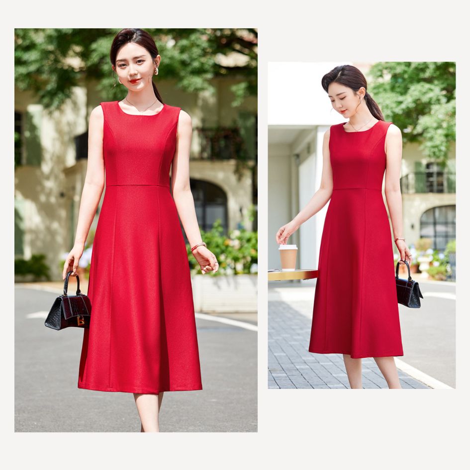 Goddess Style OL Mid-length Professional Dress